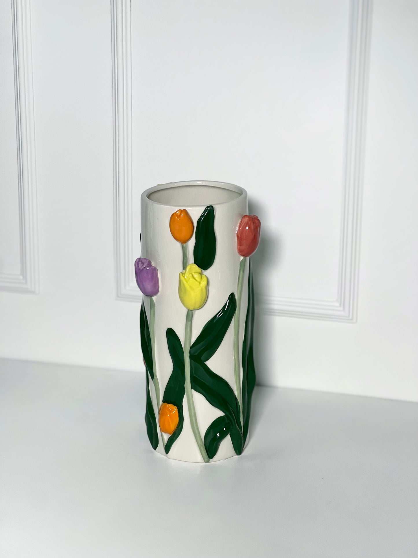 VASO DE TULIPAS M