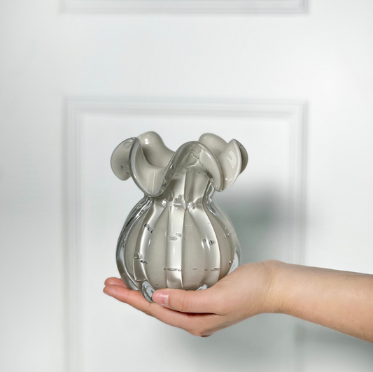 VASO UNITÁRIO MURANO CANDY BLOOM MAUVE