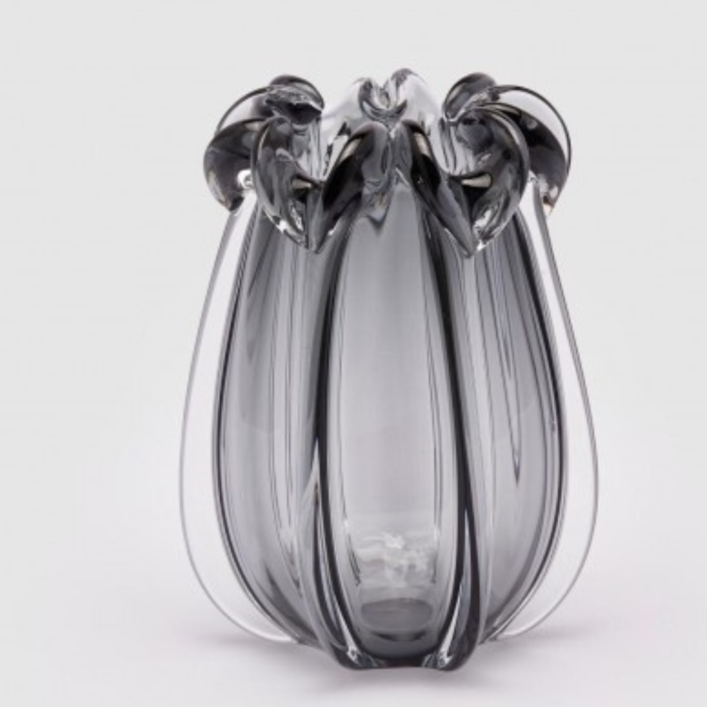 VASO MURANO PRETO 30 CM