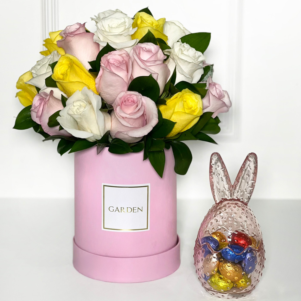 BOX CLASSIC DOROTHY LIGHT PINK COM EGG EASTER COM ORELHAS PINK