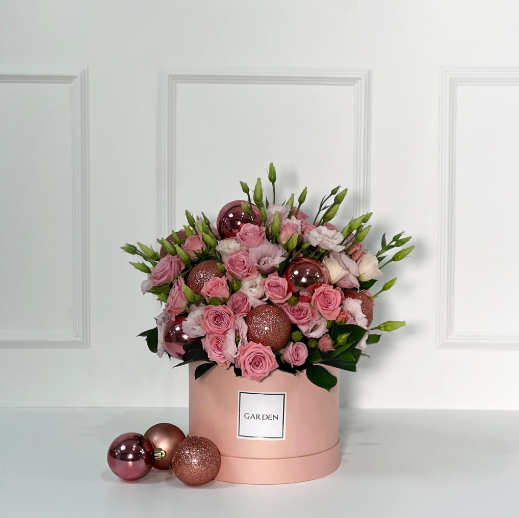 BOX CHRISTMAS PINK L