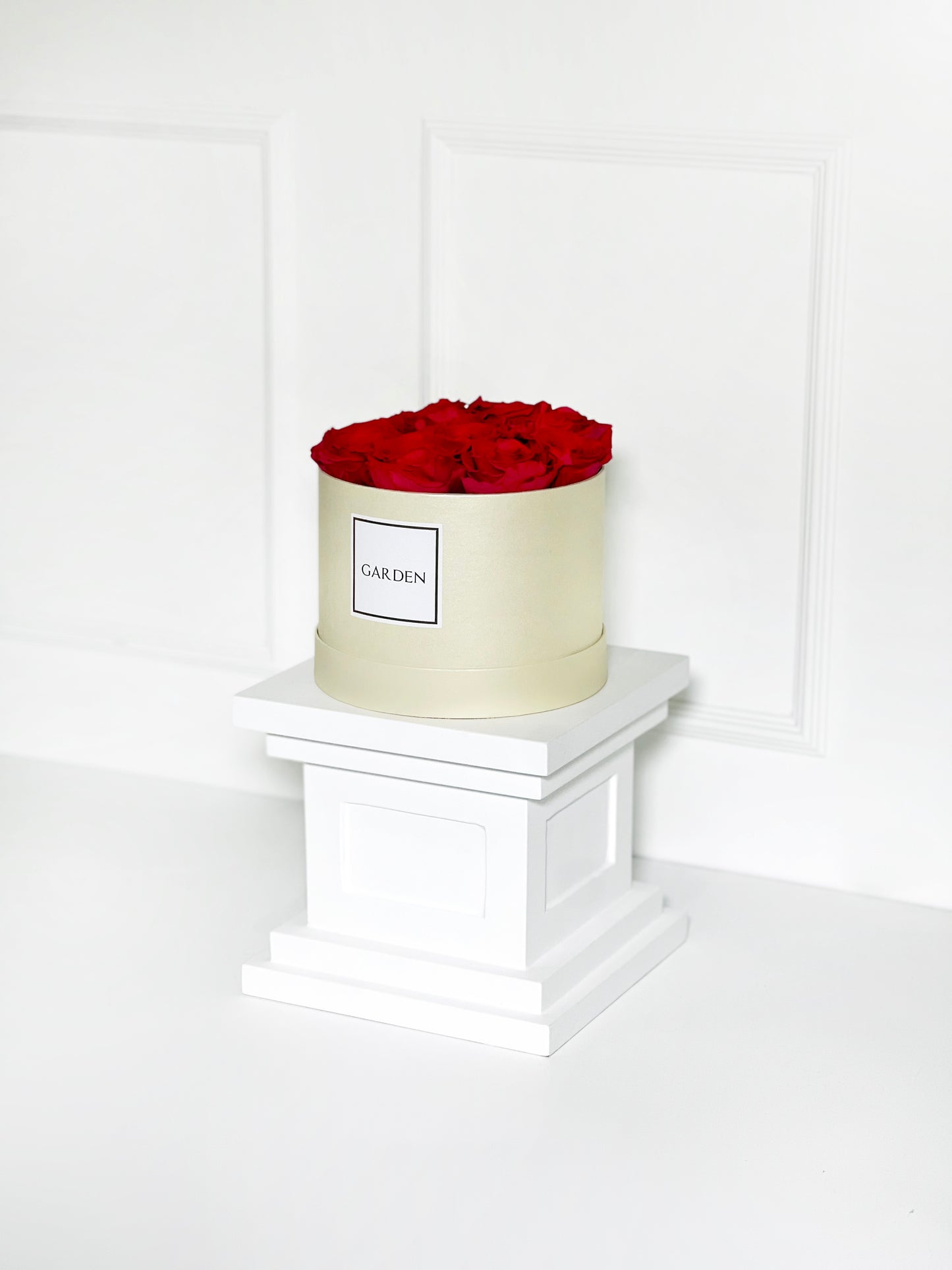 BOX ROSAS PRESERVADAS VERMELHA TAMANHO M