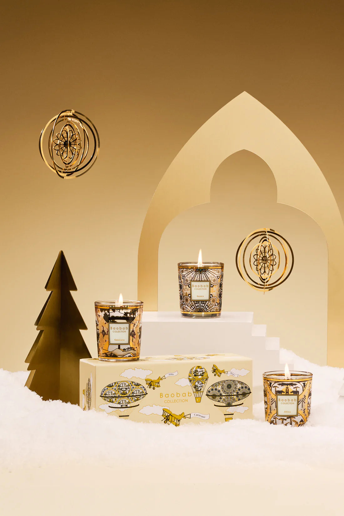 MY FIRST BAOBAB TRAVEL SET 3 VELAS ROSACE-CARAVANE-AFRIKA