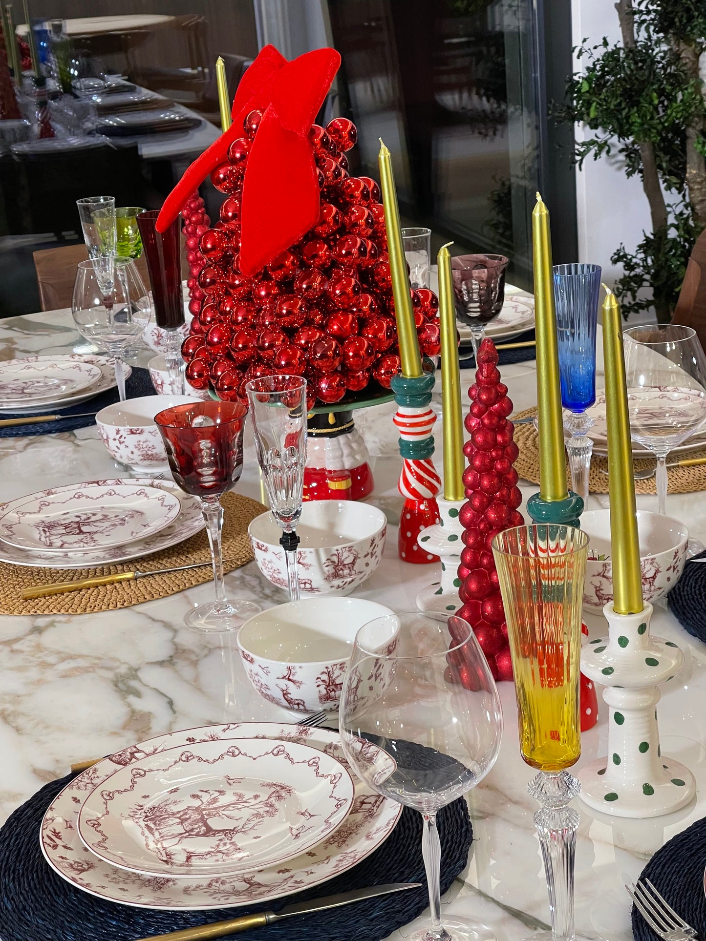 PRATO DE PEQUENO ALMOÇO Ø 20 CM PORCELANA VERMELHA BEGE