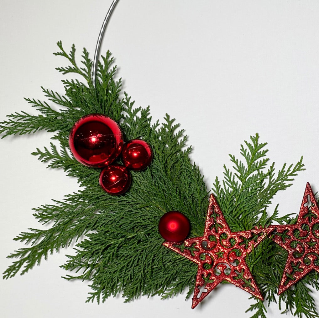 Guirlanda Estrela de Natal Vermelha