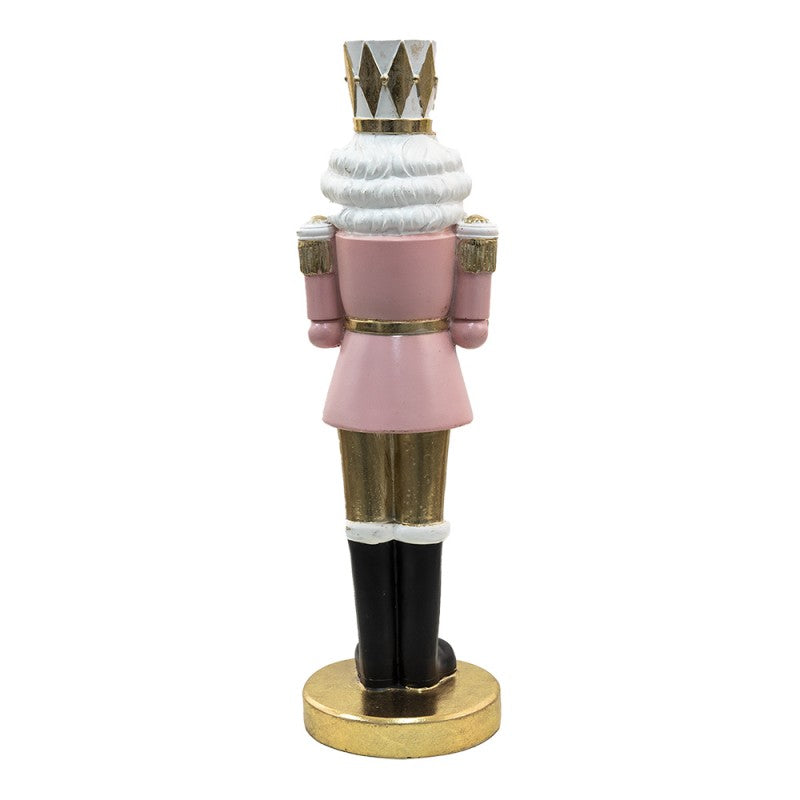 Quebra-Nozes Cor de rosa com globo de neve
