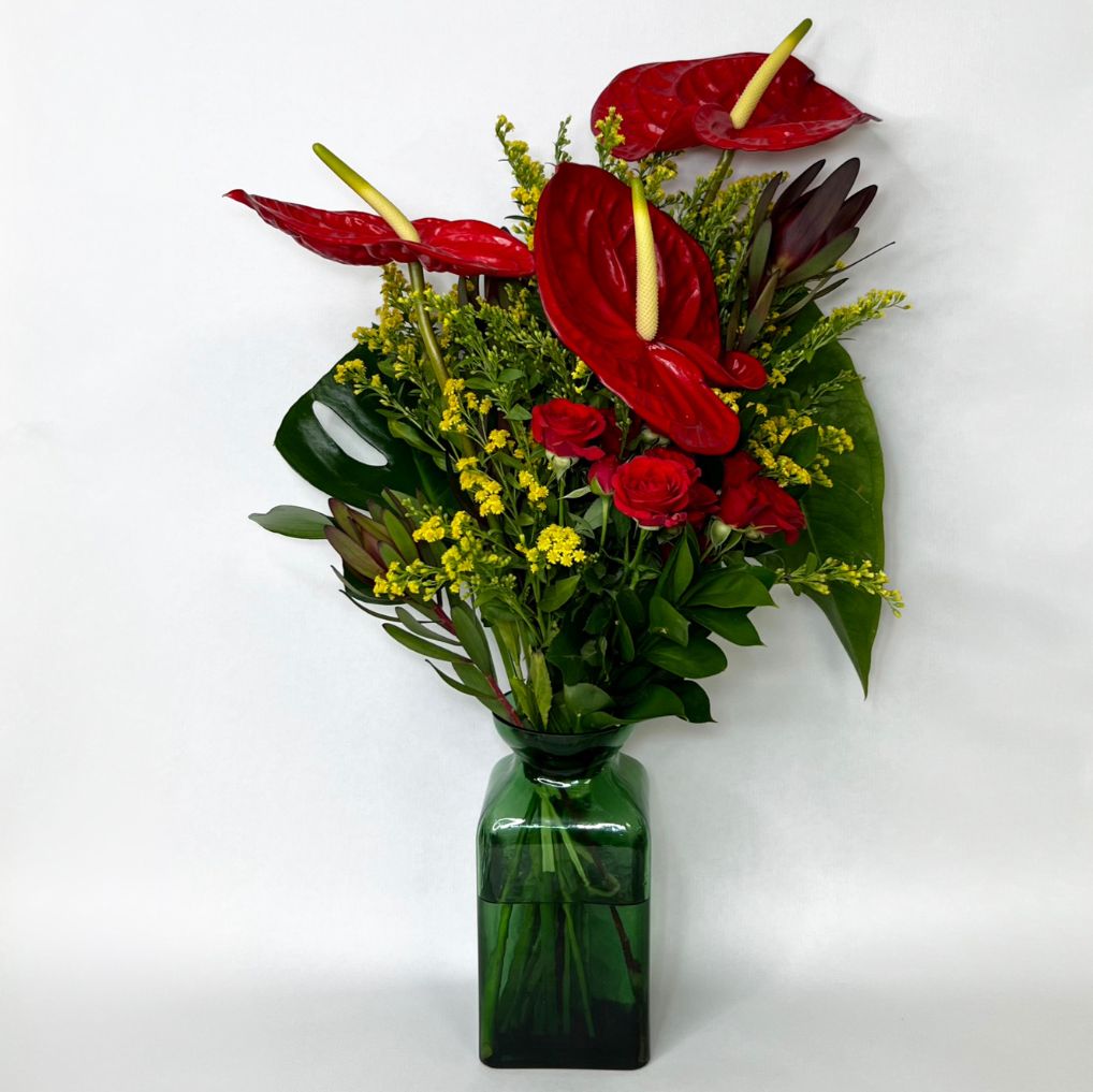 Arranjo Flora com Musgo Vase