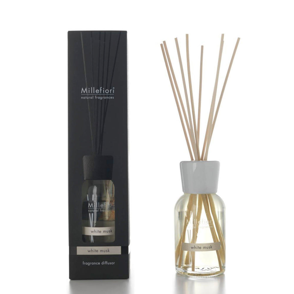 DIFUSOR DE STICK NATURAL DE MUSK BRANCO 250ML