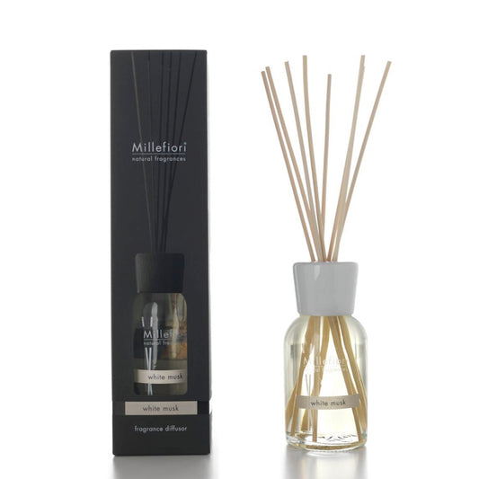 DIFUSOR DE STICK NATURAL DE MUSK BRANCO 250ML