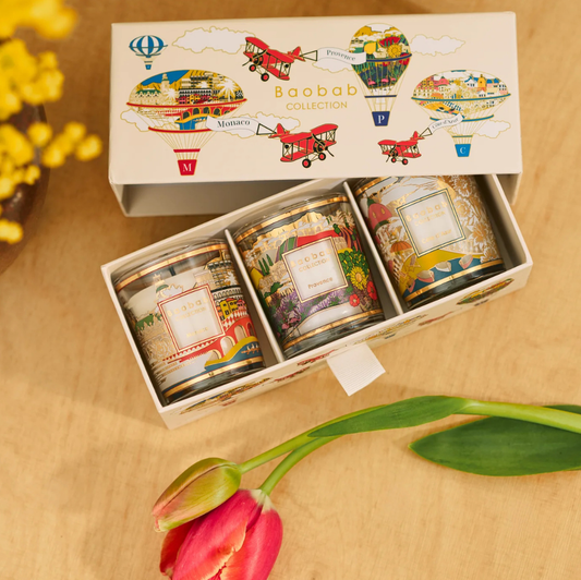 Trio de Velas de Viagem: Provença – Mônaco – Costa Azul