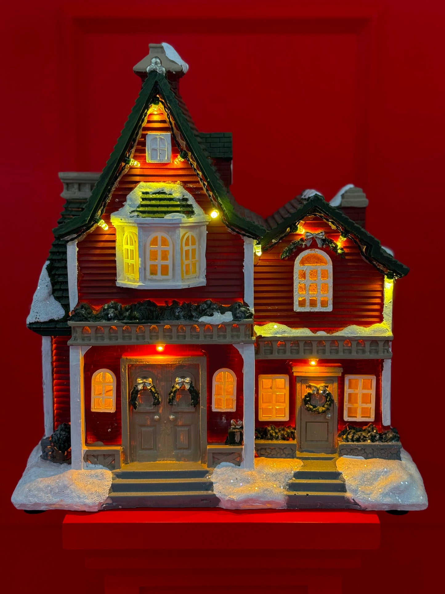 CASA AMERICANA DE NATAL COM LUZES