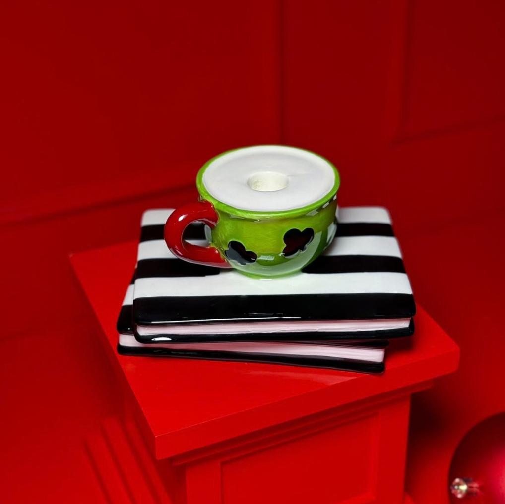 PORTA-VELAS LUCKY GREEN | CHRISTMAS COLLECTION