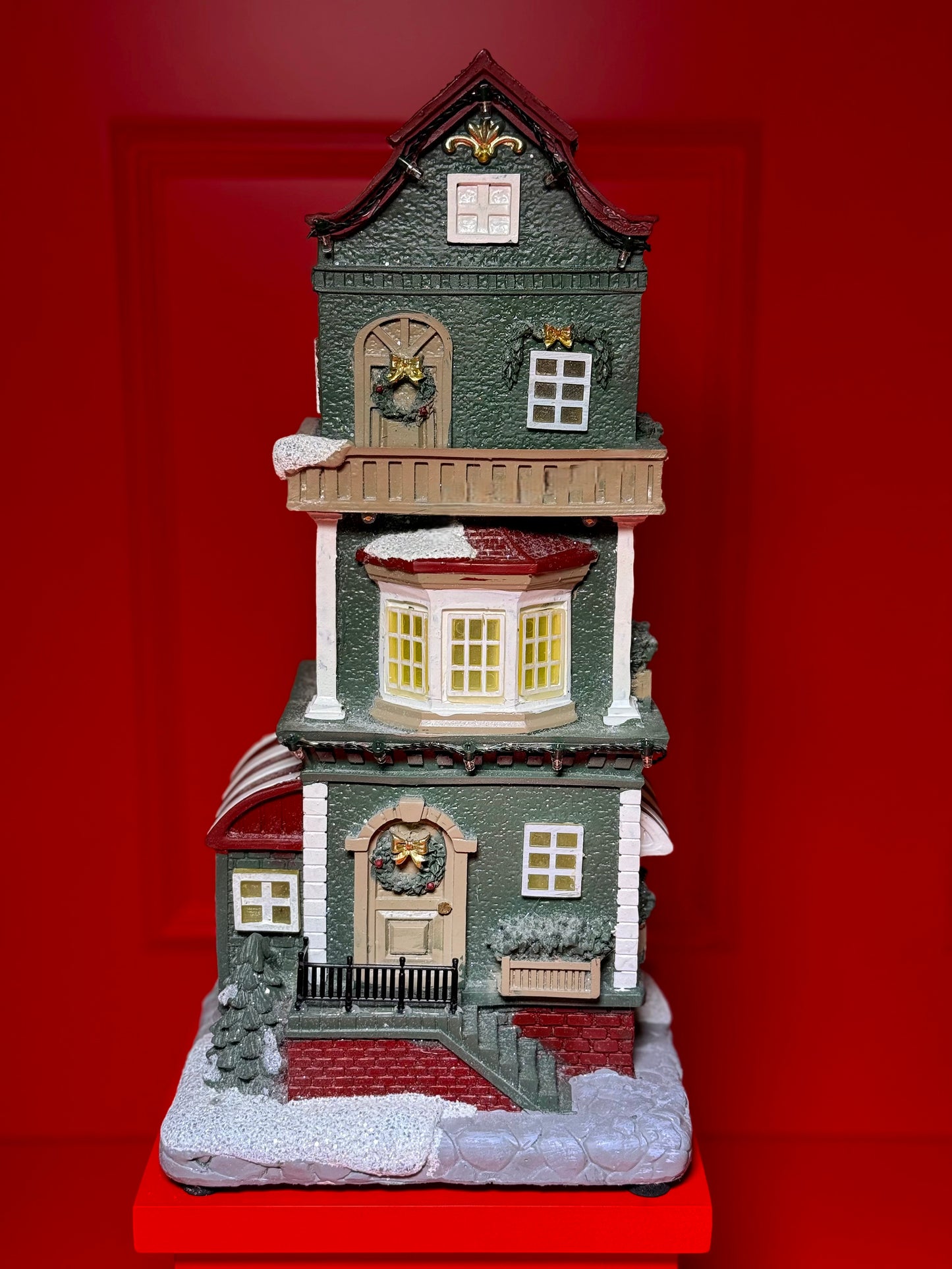 CASA DE NATAL COM LUZES LED