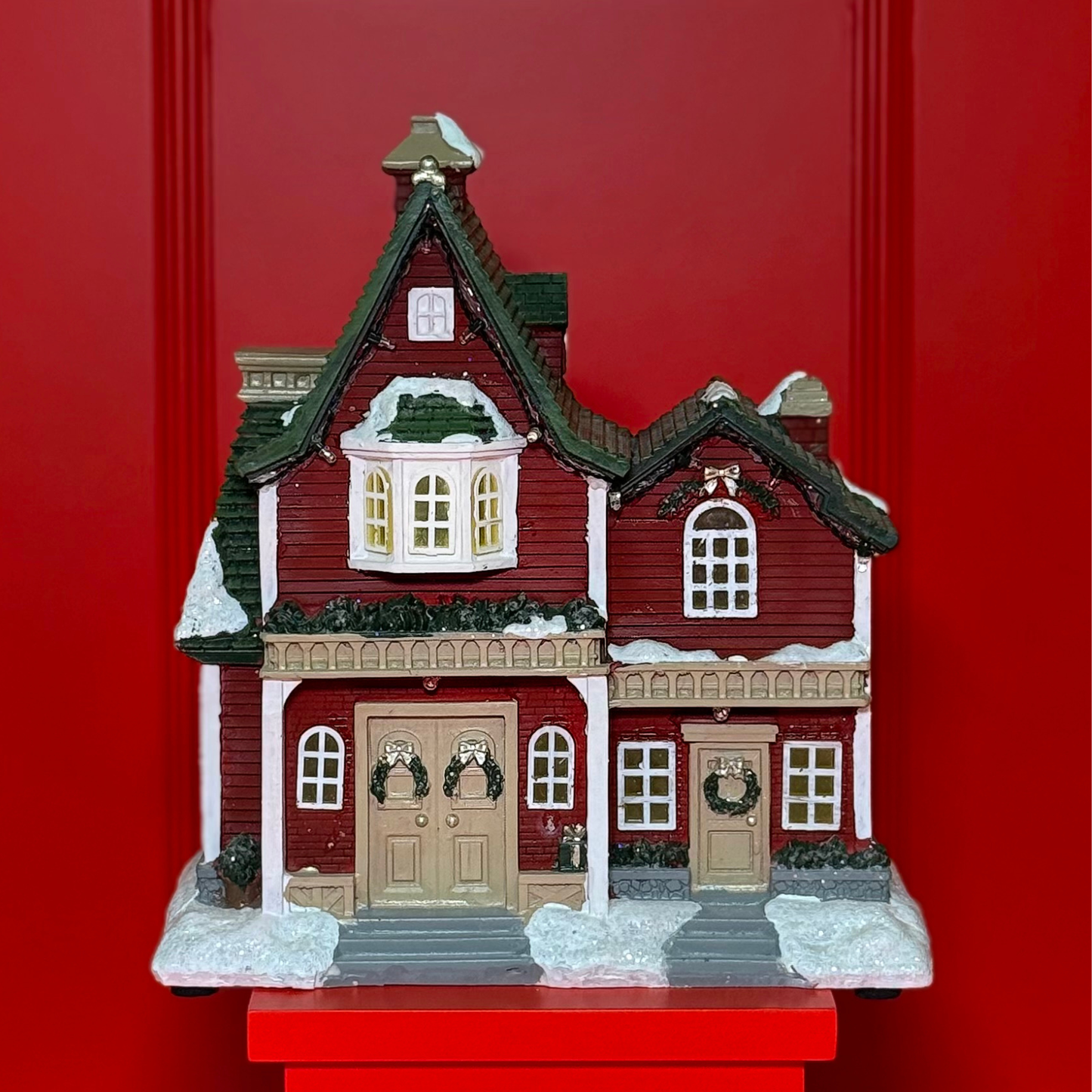 CASA AMERICANA DE NATAL COM LUZES