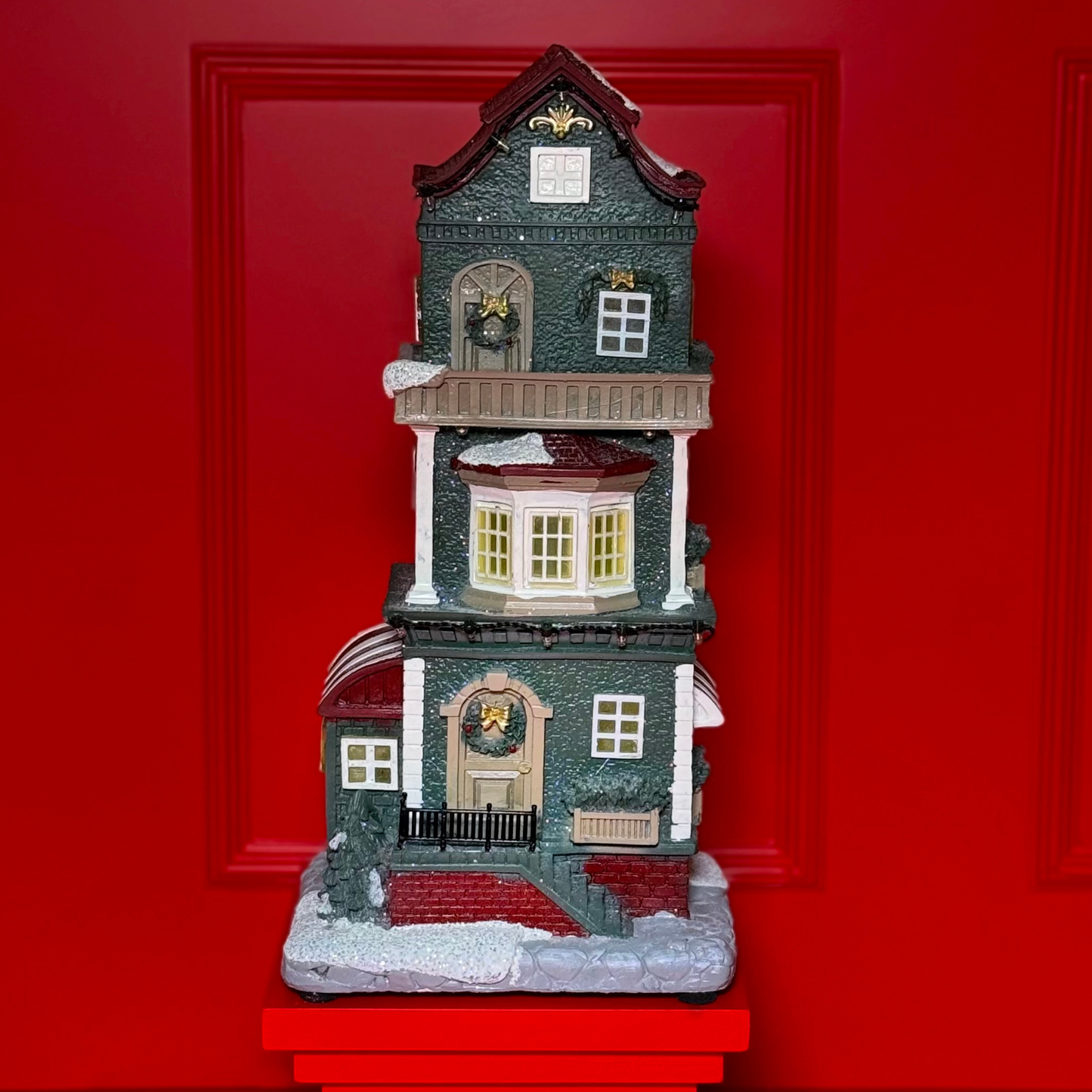 CASA DE NATAL COM LUZES LED