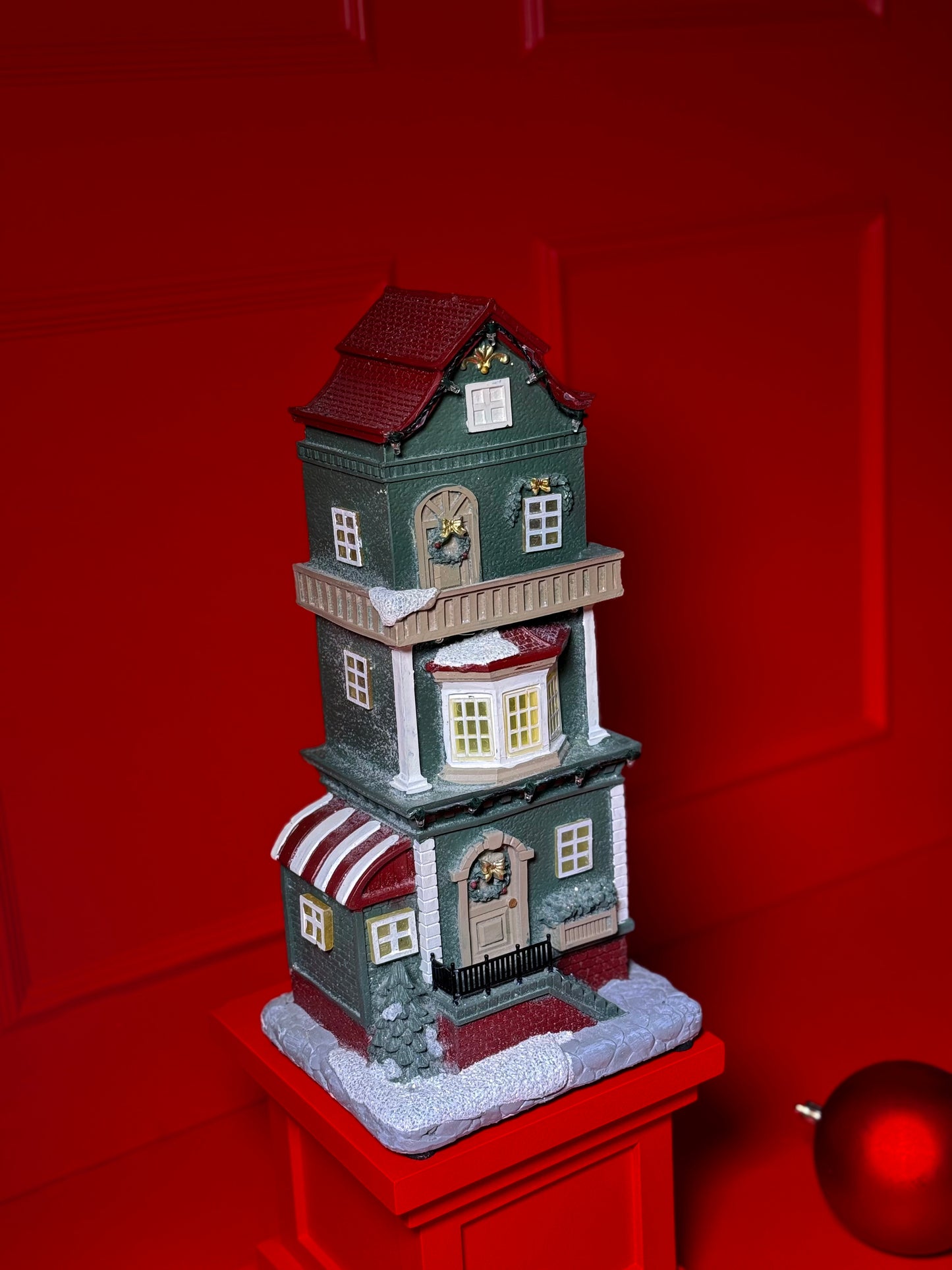 CASA DE NATAL COM LUZES LED