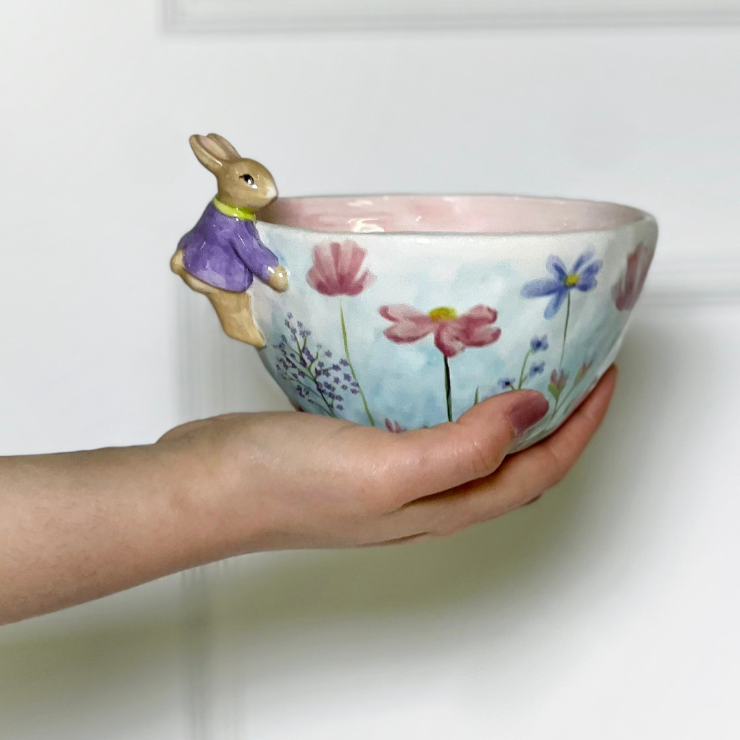 BAWL RABBIT FLORAL