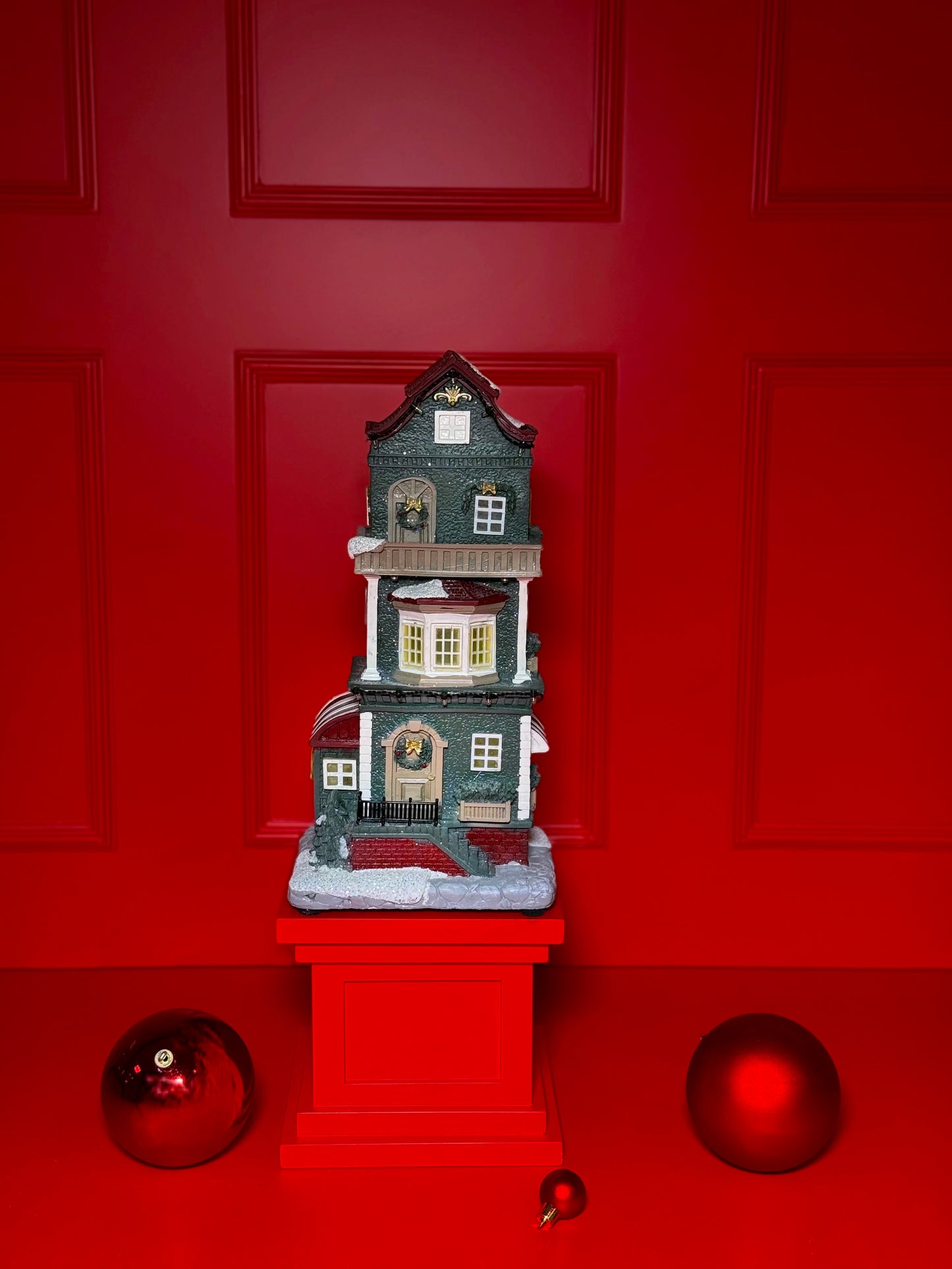 CASA DE NATAL COM LUZES LED