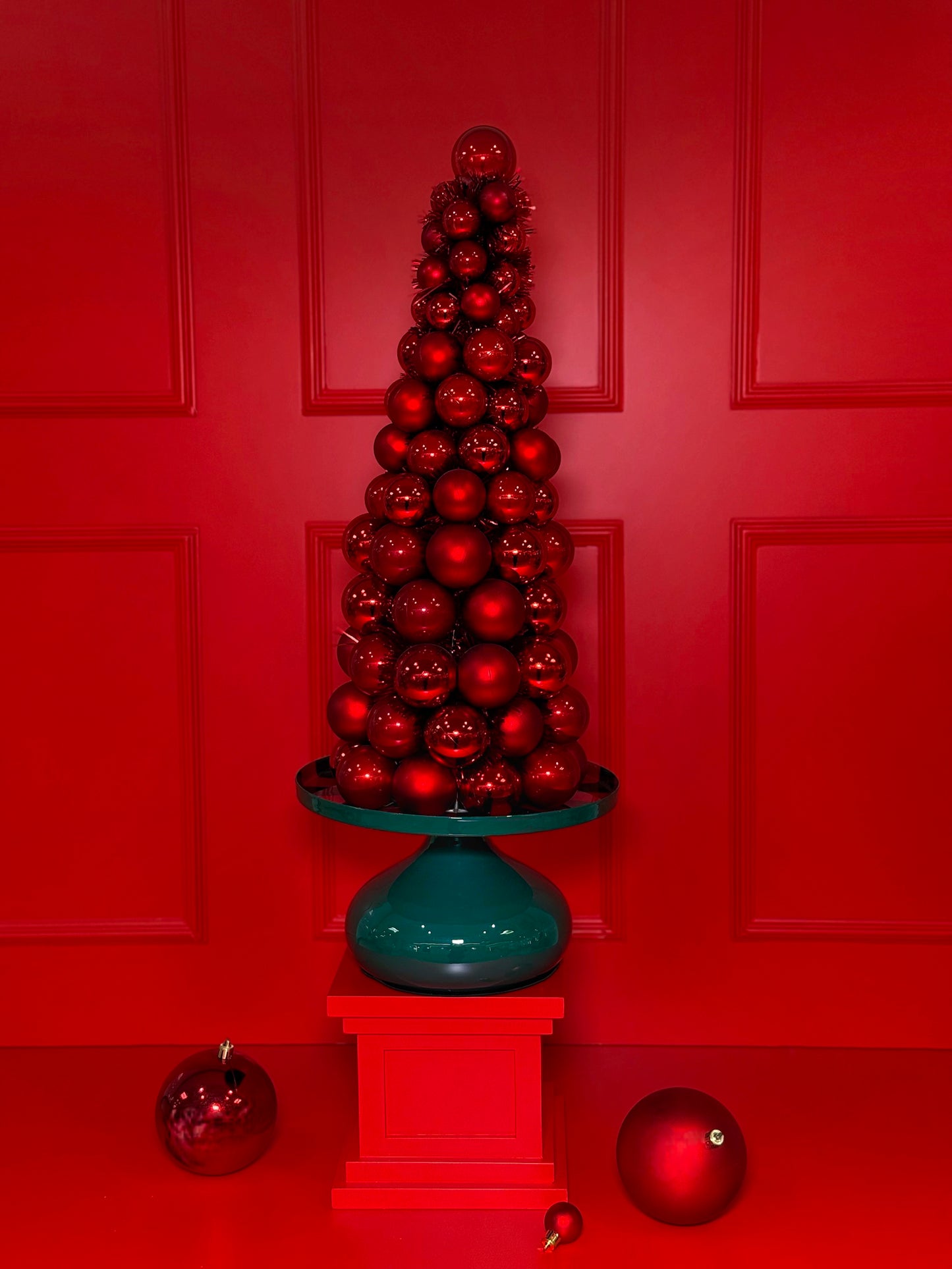 BOLEIRA CLASSIC CHRISTMAS COM PÉ REDONDO