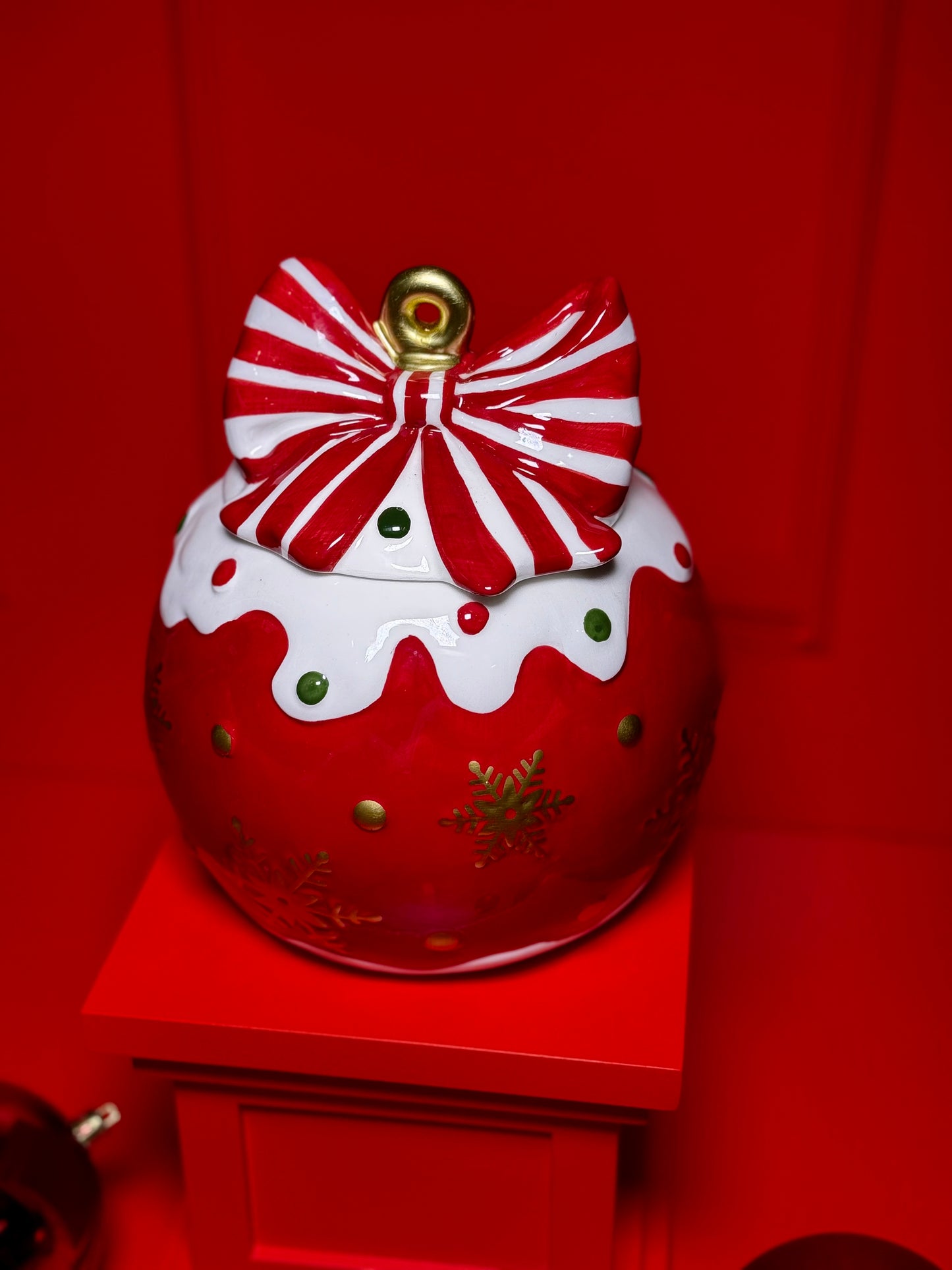 CACHEPOT DE BOLA DE NATAL