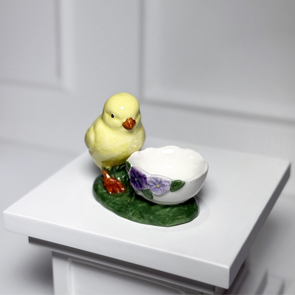 Porta-Ovos Decorativo com Passarinho