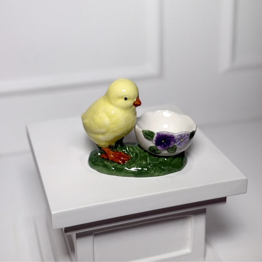 Porta-Ovos Decorativo com Passarinho