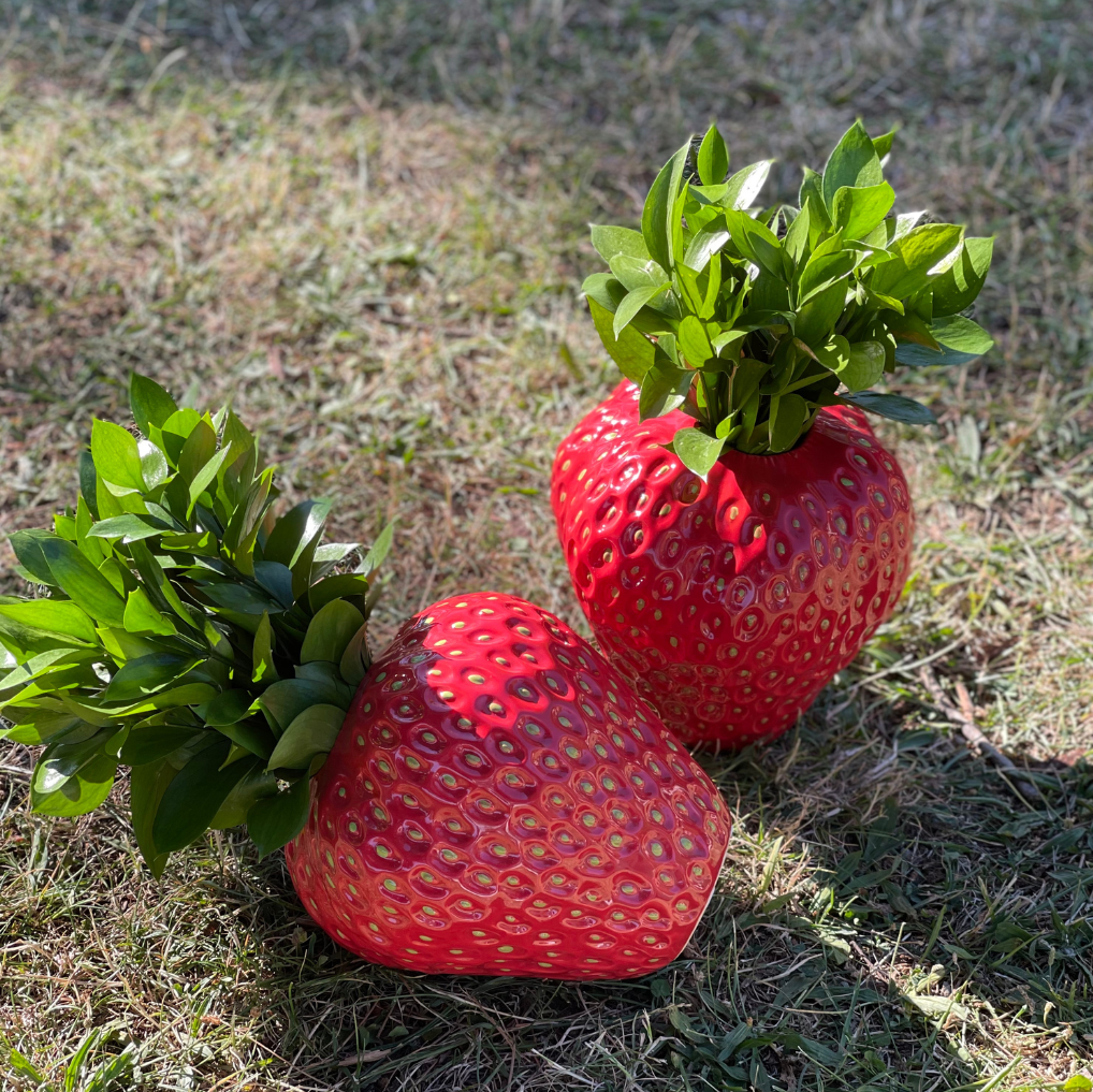 VASO STRAWBERRY PP COM RUSKUS