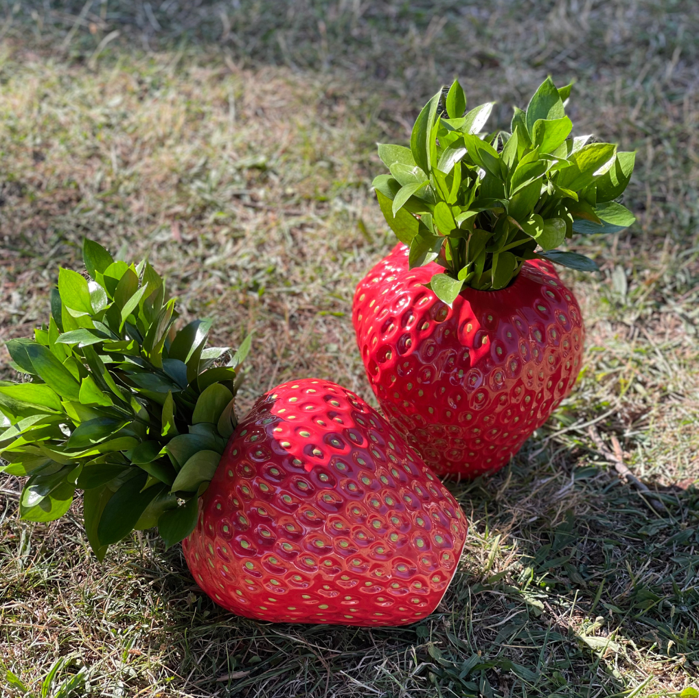 VASO STRAWBERRY S COM RUSKUS