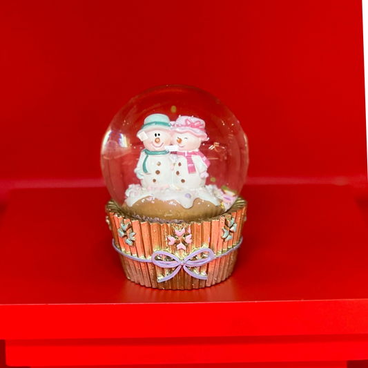 GLOBO DE NEVE COM BONECOS DE NEVE