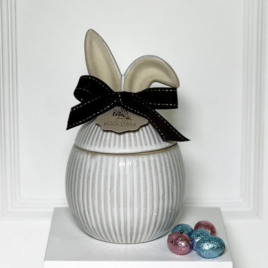 POTE DE PORCELANA L LIGHT BLUE