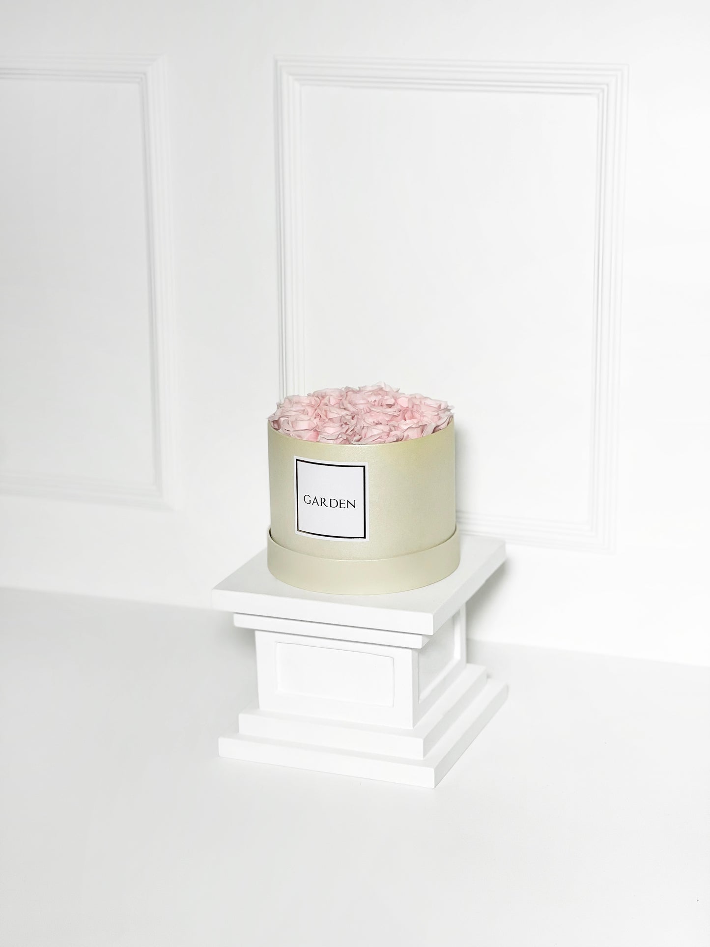 BOX ROSAS PRESERVADAS COR DE ROSA TAMANHO P