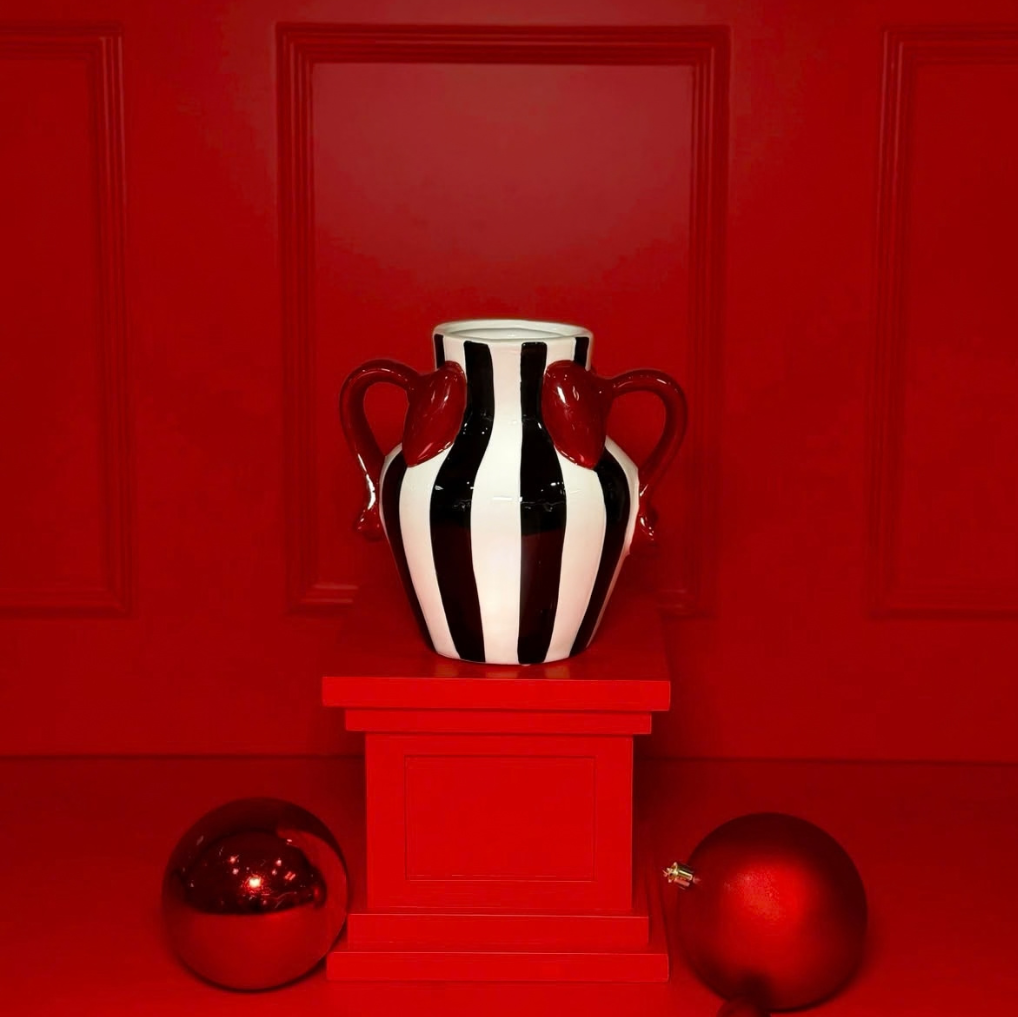 VASO DECORATIVO AMORE COM ALÇAS | CHRISTMAS COLLECTION