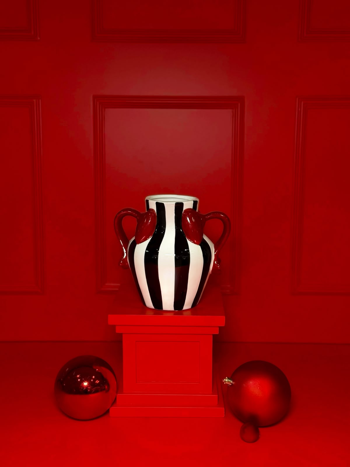 VASO DECORATIVO AMORE COM ALÇAS | CHRISTMAS COLLECTION