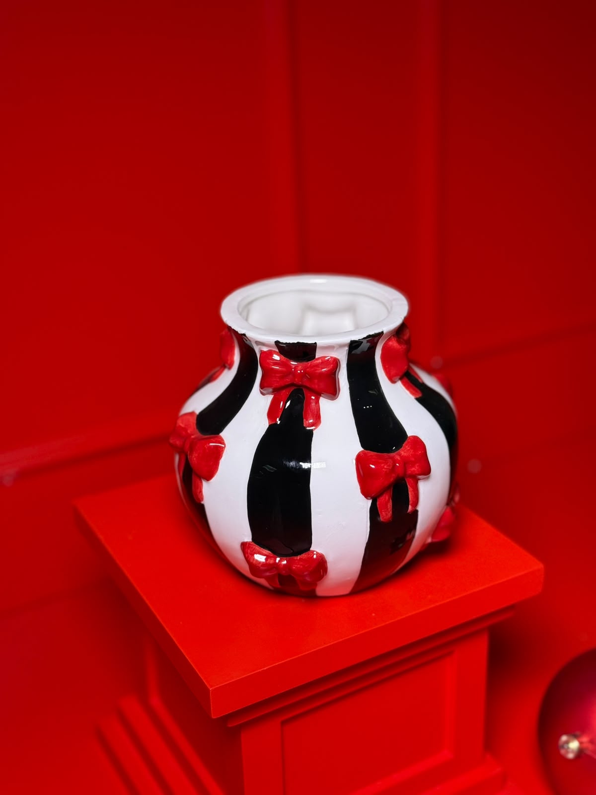 VASO DECORATIVO RED BOWS | CHRISTMAS COLLECTION
