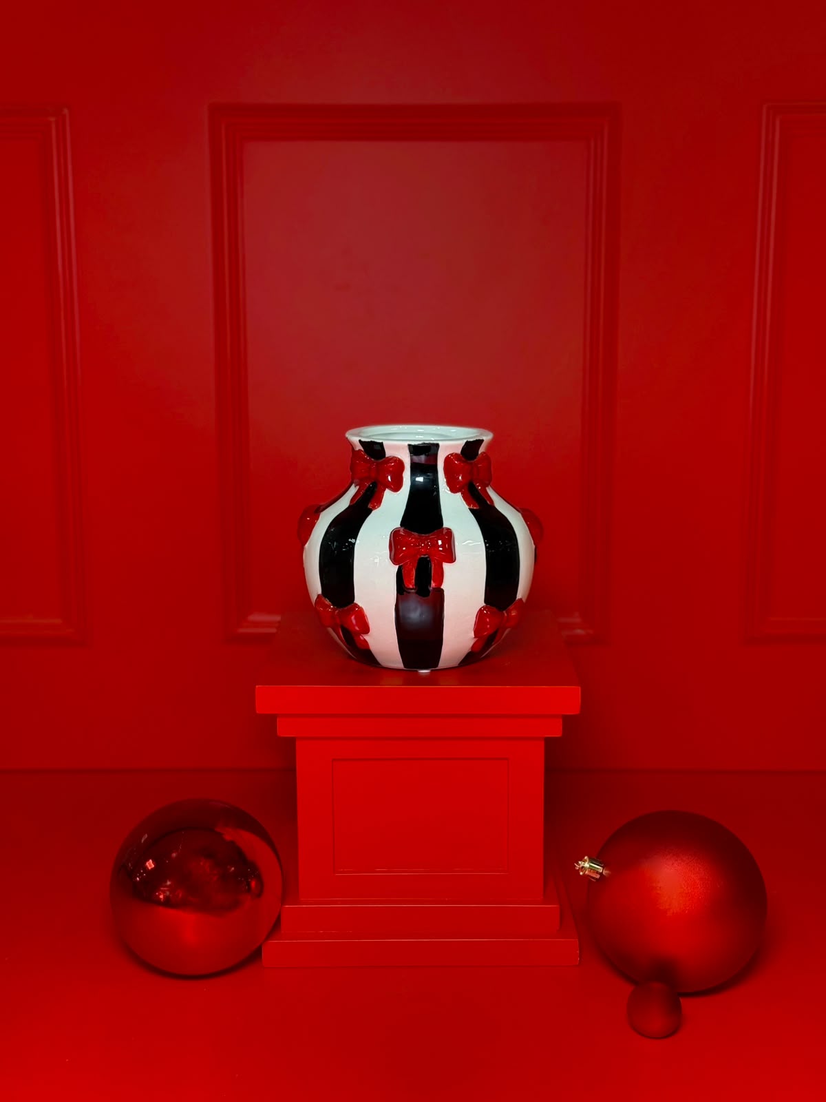 VASO DECORATIVO RED BOWS | CHRISTMAS COLLECTION