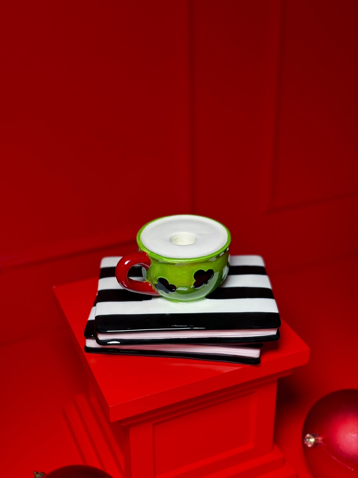 PORTA-VELAS LUCKY GREEN | CHRISTMAS COLLECTION