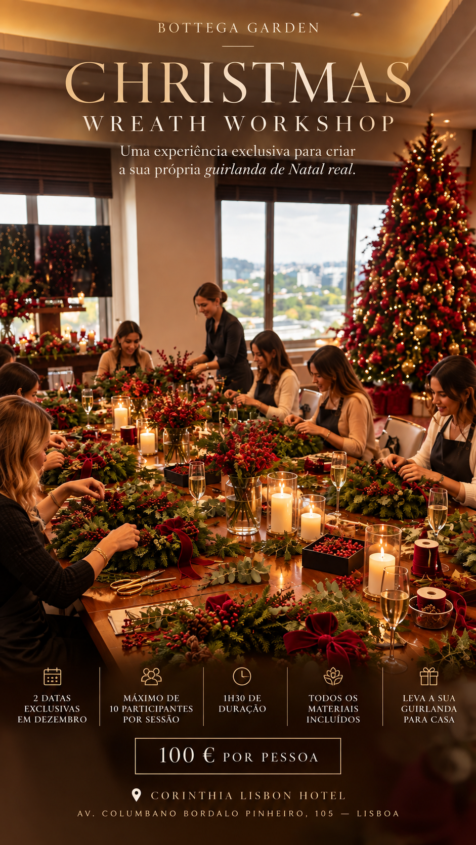 CHRISTMAS WREATH WORKSHOP by Bottega Garden