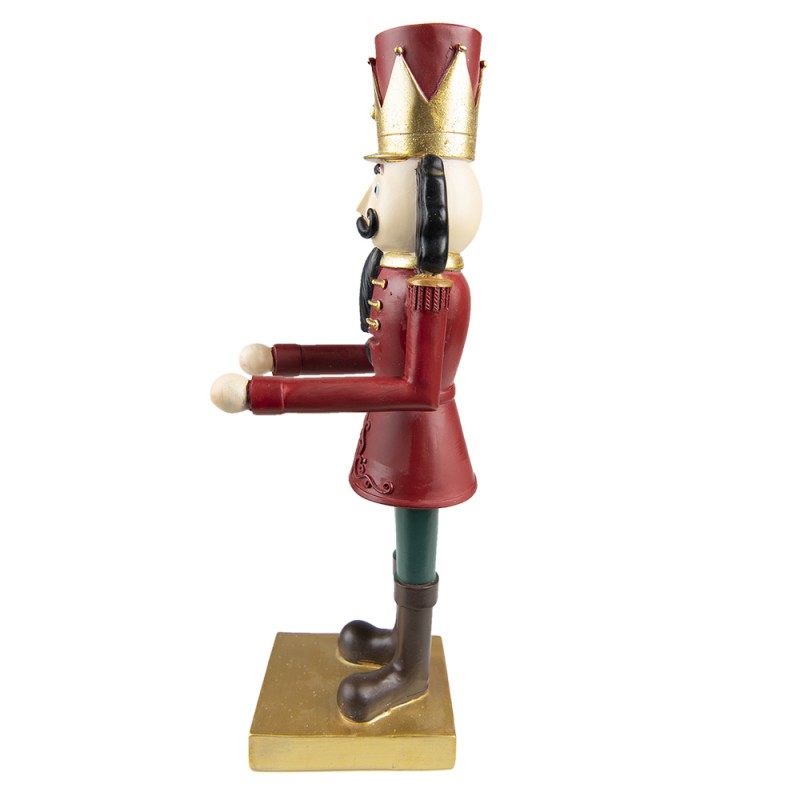Quebra-Nozes Vermelho com Dourado