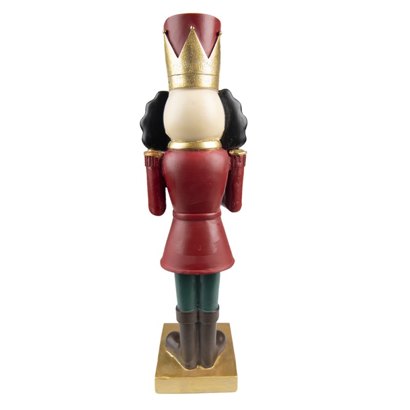 Quebra-Nozes Vermelho com Dourado