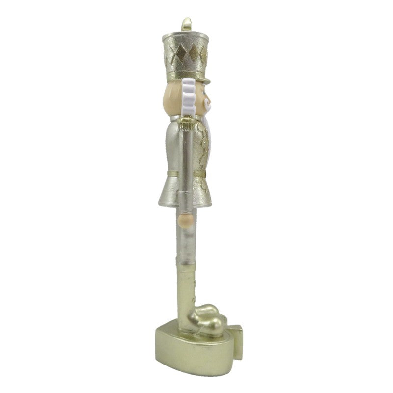 Quebra-Nozes Branco com Dourado