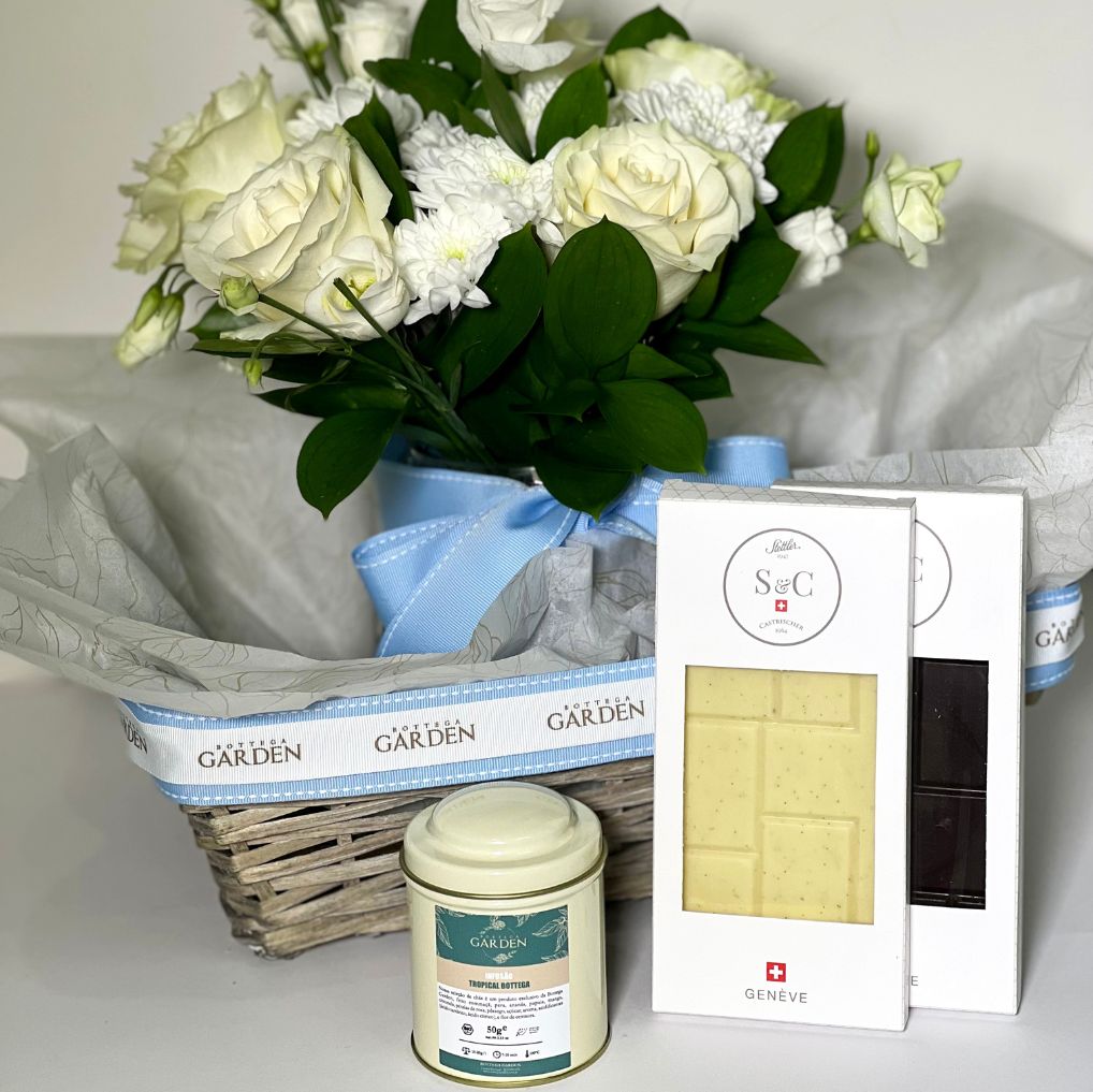 Cesta Baby Candy Blue Com  Bouquet