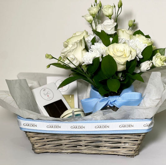 Cesta Baby Candy Blue Com  Bouquet