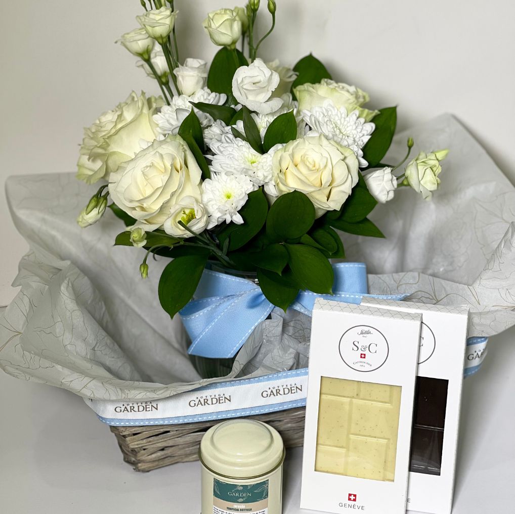 Cesta Baby Candy Blue Com  Bouquet