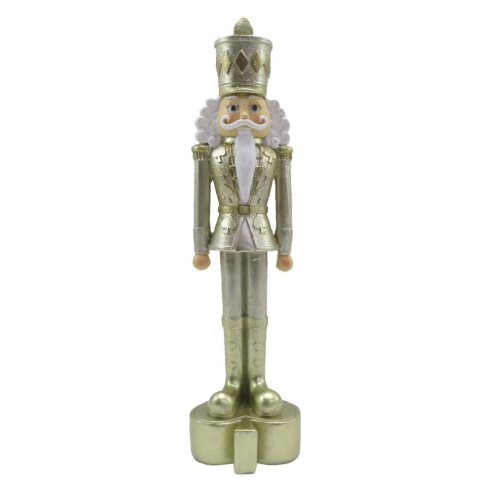 Quebra-Nozes Branco com Dourado